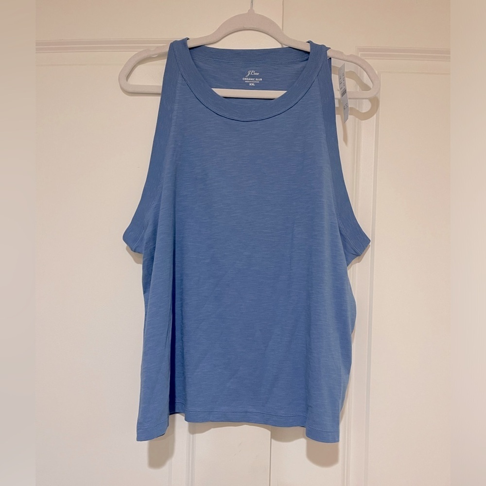 J. Crew NWT organic slub cotton top runs small